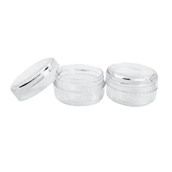 

New Arrival 24Pcs 15g White Clear Cosmetic Empty Jar Pot Eyeshadow Makeup Cream Lip Balm