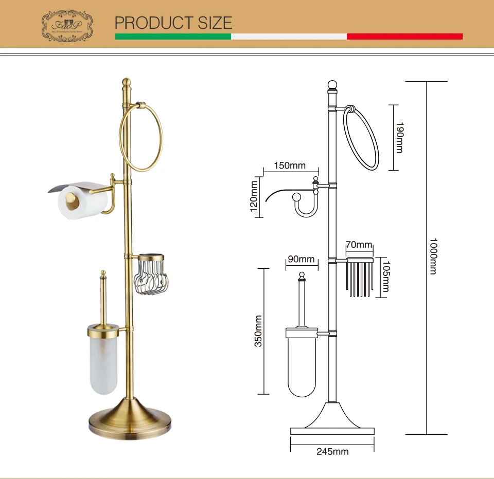 FAOP щетка для ванной туалета держатели золотые антикварные латунное кольцо для полотенца рулет для ванны Аппаратные Наборы держатель для