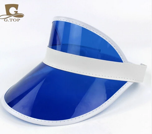 Vacanze estive neon sole cappello visiera parasole partito trasparente  tappo in plastica|neon sun visor|plastic sun visor capvisor sun - AliExpress