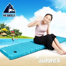 Hewolf влагостойкие наружные одиночные надувные подушки ультра-легкие портативные кемпинговые спальные коврики подушки палатки air cushio
