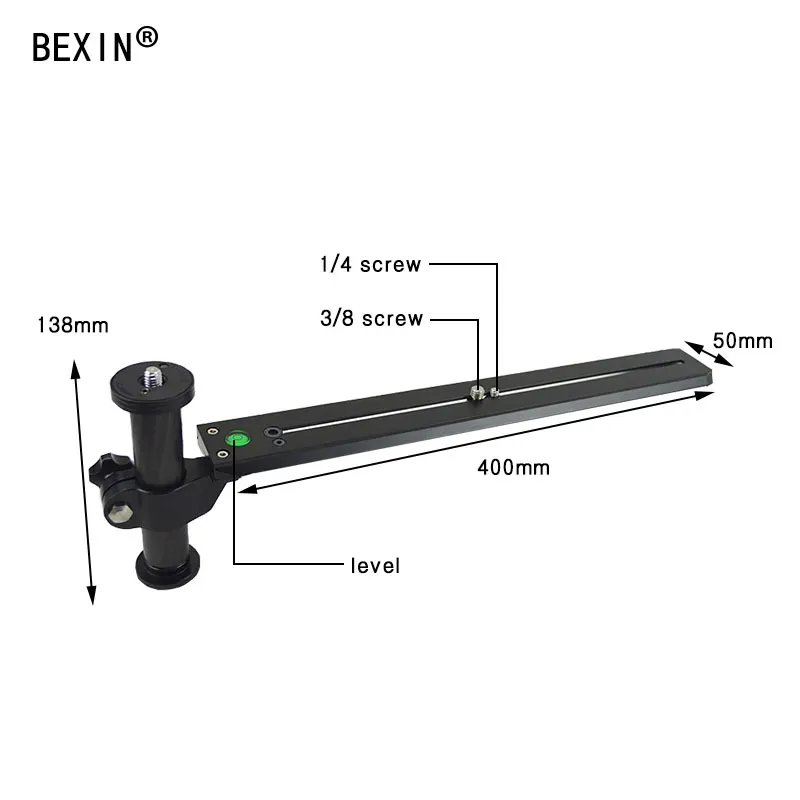 

Telephoto Zoom Lens Support Bracket Holder Long-Focus Camera Support with Long Rail Quick Release Plate for Manfrottoand Benro