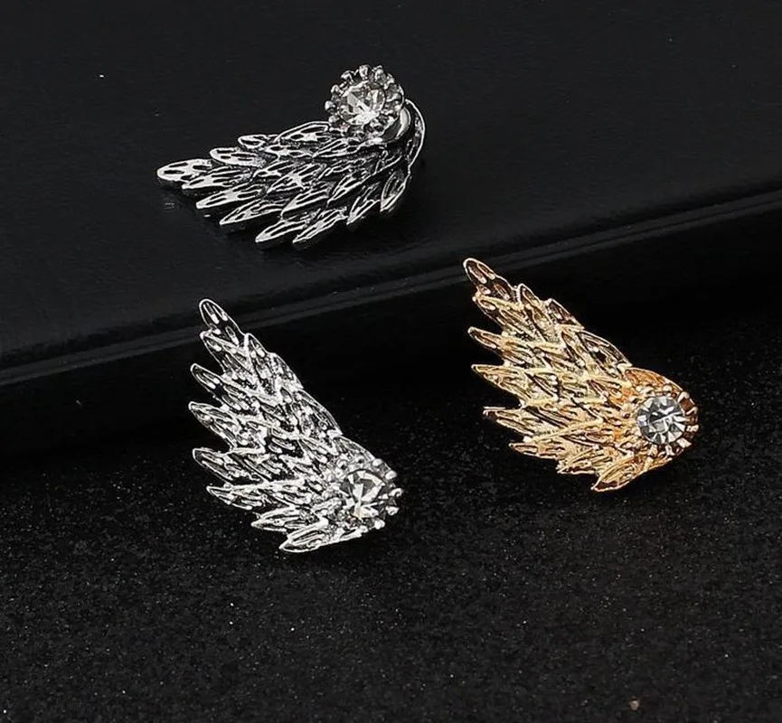 

Silver Silver Cubic Zirconia Classic Crystal Earrings Stud Earrings - Wings Romantic, Fashion, Unique Design Gold / Silver For D