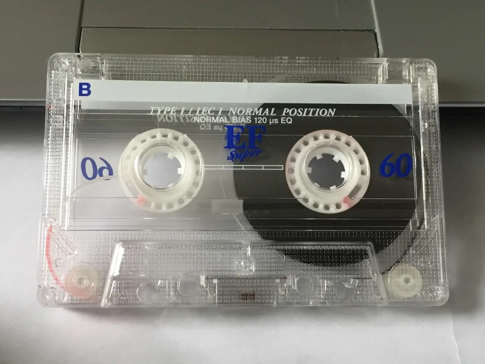 

EF60 60 Minutes Authentic Normal Position Type 1 Recording Blank Cassette Tapes.