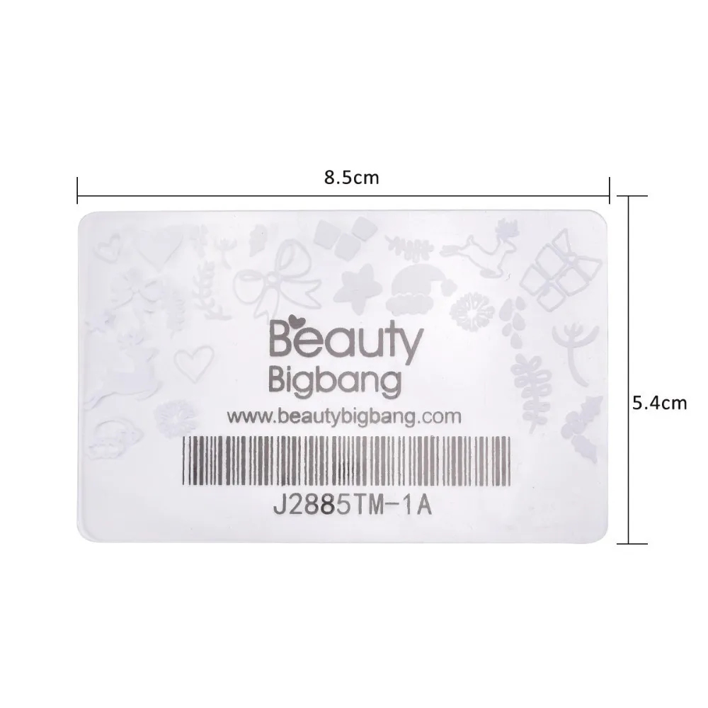 BeautyBigBang 1 Набор прямоугольник Желейный силиконовый штамп для ногтей со скребком Прозрачная Ручка инструмент для штамповки маникюр Дизайн ногтей штамп комплект