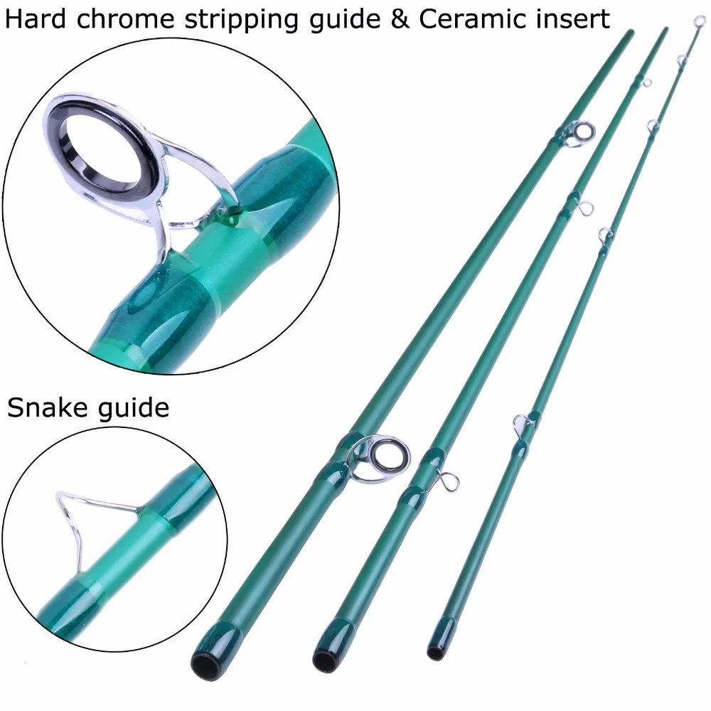 Aqua Blue 9ft 4pc IM8 Graphite Fly Rod blank Saltwater Series 8wt