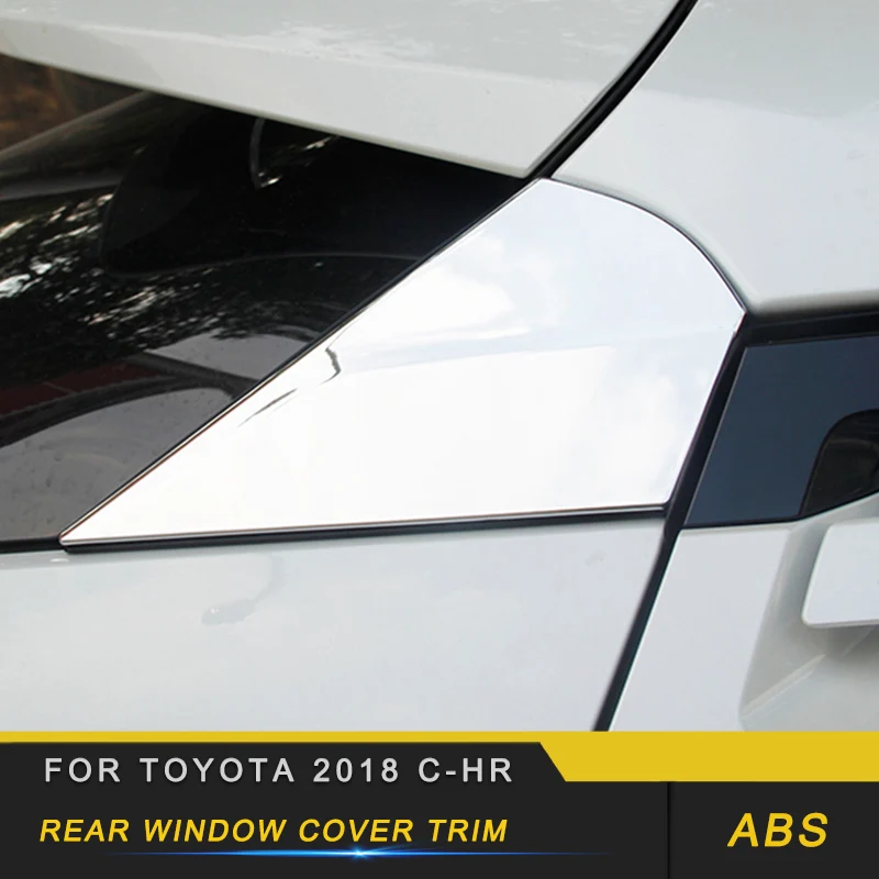 2шт Авто-Стайлинг оконная накладка на заднее ветровое стекло наклейки Чехлы внешние аксессуары для Toyota 2018 C-HR