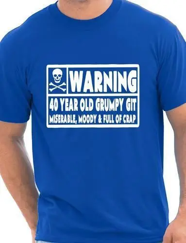 40 year old git mens funny 40th birthday gift fathers day t shirt