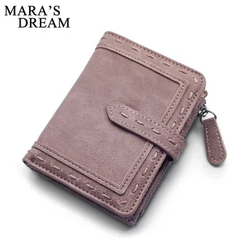 

Mara's Dream 2019 Japanese and Korean Student Wallet Wild Two Folding Multifunctional Simple Wallet Ladies Wallet