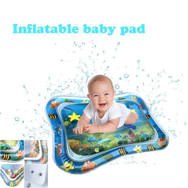 

Baby Kids water play mat Inflatable Infant Tummy Time Playmat Toddler Fun Activity Play Center to promote hand-eye coordination