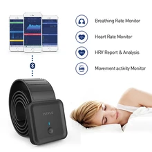 Умный Bluetooth монитор сна ЭКГ HRV Пульс респираторный мониторинг нагрудный ремень датчик давления с приложением забота о здоровье