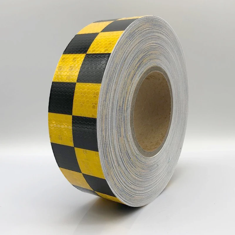 5cmx10m Square Self-Adhesive Reflective Warning Tape for Body Signs