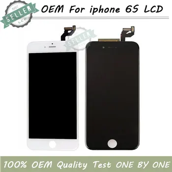

Warm Color OEM Quality LCD For iphone 6S Display With 3D Touch Screen Digitizer Assembly Replacement Black/White DHL shipping