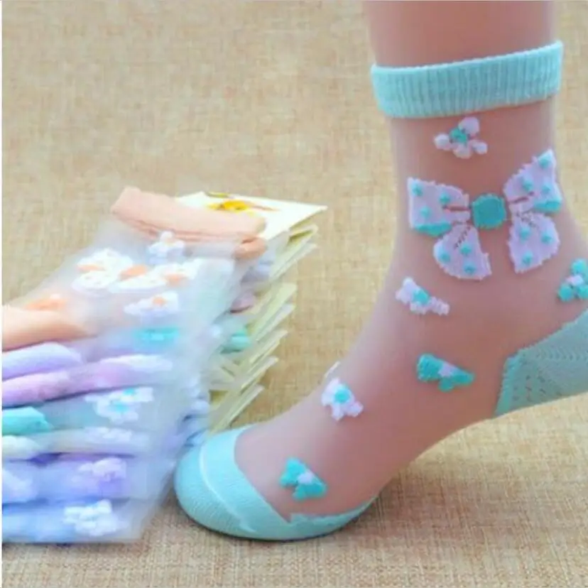 

3 to 12years 5pairs/lot Spring Summer new Kids Cute Infant Baby Socks Boy Girl Ultrathin Casual Mesh Socks Children cotton Socks