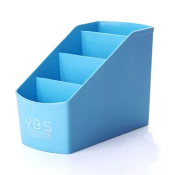 

4 Grid Multifunctional Desktop Storage Basket Make Up Storage Box Plastic Control Container Household Collection Basket Supplies