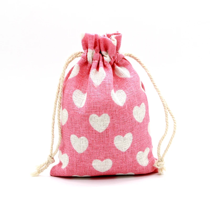 Wholesale 10x14cm Cotton Bags Small Jewelry Bag Drawstring Pouch 100pcs