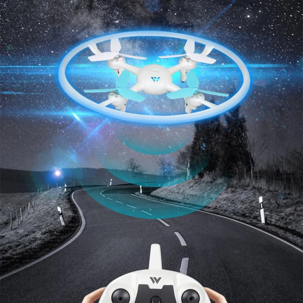 

The whole machine Yade W3 lighting four-axis UAV fixed height with 30W camera 2.4G LED light one key flight headness mode