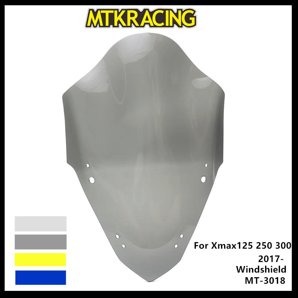 

MTKRACING Windscreens For YAMAHA XMAX125 XMAX250 XMAX300 2017-2019 X-MAX X MAX 300 Wind Deflectors Windshield Windscreens