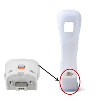 

Black/White Wireless Motion Plus Adapter Sensor For Nintendo Wii Console Controller Remote Adapter with Silicone Jacket Case