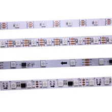 1 м/2 м/3 м/4 м/5 м WS2811S WS2812B 30/60/144 пикселей/светодиодов/м умная светодиодная Пиксельная полоса, черная/белая печатная плата, WS2812 IC, IP30/IP65/IP67 DC5V 12V