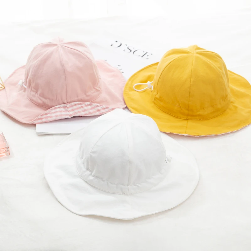 

FASHION Sun Hat Toddler Infant Dot Cotton Hats Baby Boys Girls Summer Hat Outdoor Beach Sun Caps Flap Cap 1-6 Years