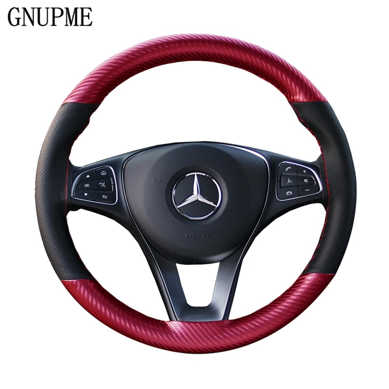 Anti-slip Car Steering Wheel Cover 38cm DIY Braid Needles And Thread Soft Artificial Leather Auto Car Steering Wheel Covers Anti-slip Car Steering Wheel Cover 38cm DIY Braid Needles And Thread Soft Artificial Leather Auto Car Steering Wheel Covers