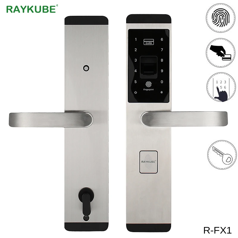 Cheap Chance RAYKUBE Fingerprint Lock Digital Electronic Door Lock For
Home Anti-theft Intelligent Lock Password & RFID Card R-FX1 Free
Shipping
