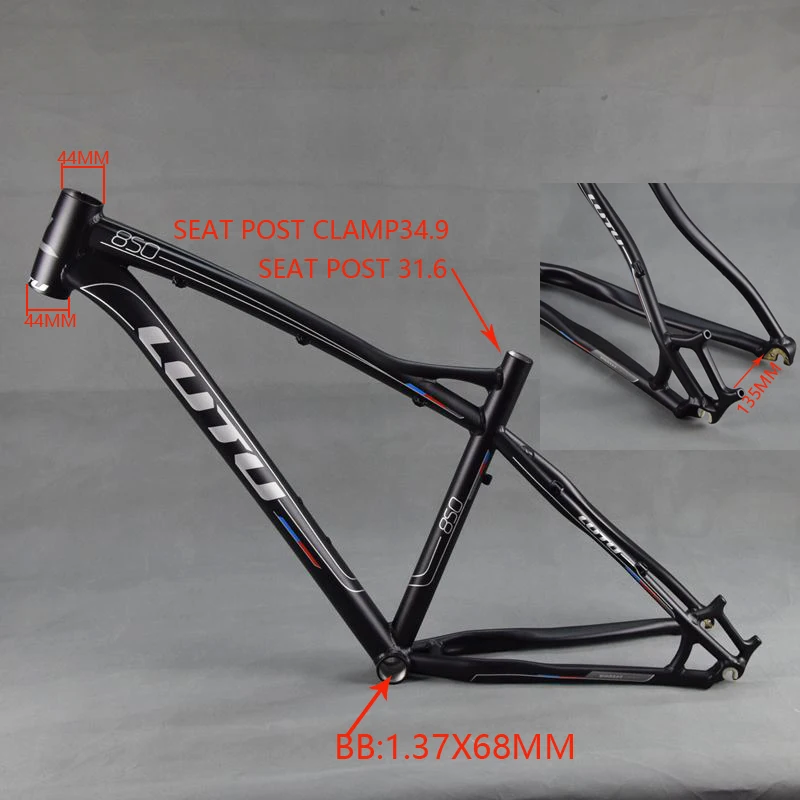 27 5 дюймовая рама из алюминиевого сплава MTB 26er для горного велосипеда Рама | Спорт