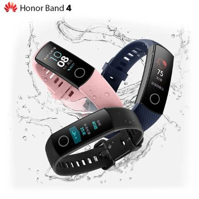 

Huawei Honor Band 4 / Running Smart Wristband Amoled Color 0.95" Touchscreen Swim Posture Detect Heart Rate Sleep Snap D5