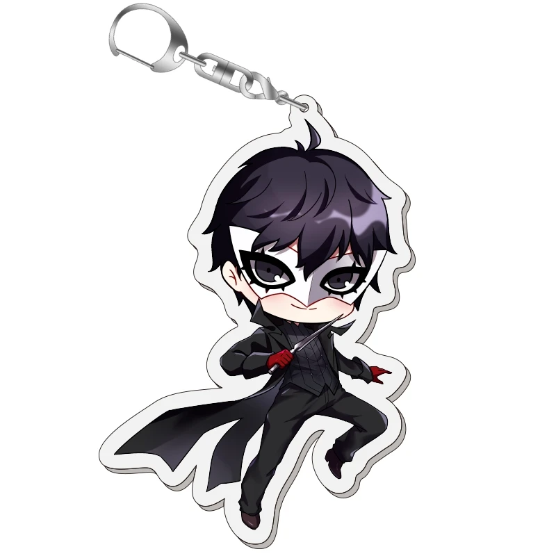 Persona5 Ren Amamiya Cute Acrylic Pendant Keychain Phone Charm Cosplay Gift Fashion Key Chains (4)