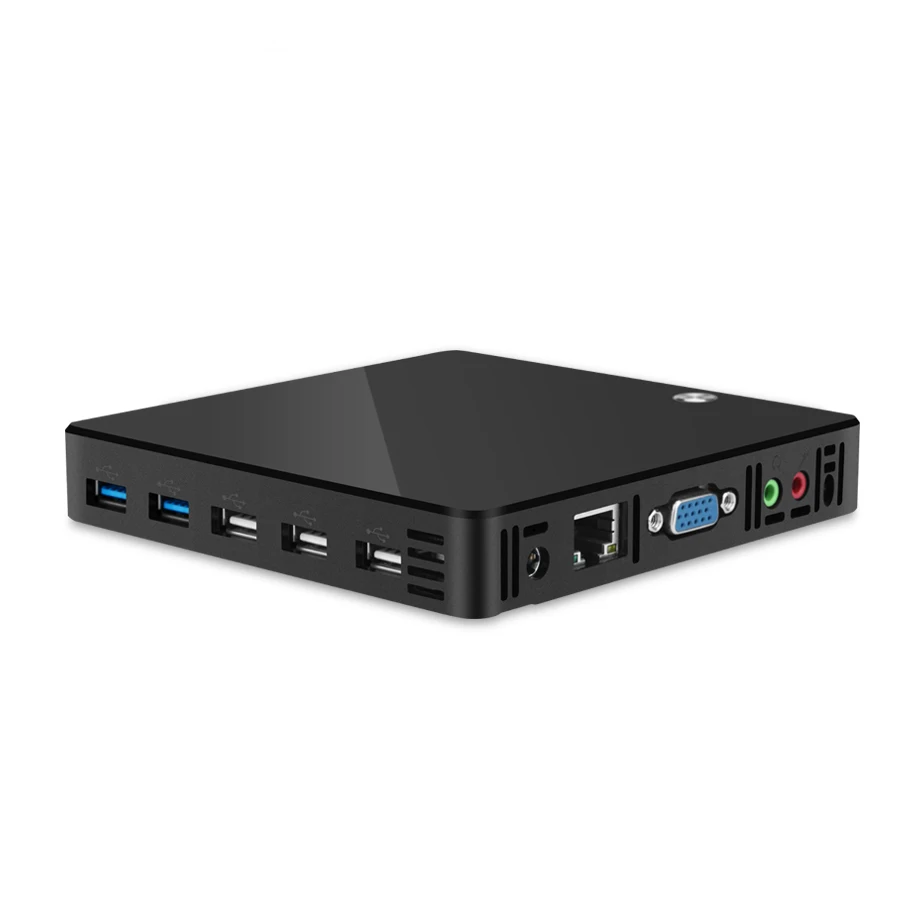 Мини ПК компьютер Intel Pentium 2117U Windows Linux 300 Мбит/с WiFi 1000 Мбит/с LAN HDMI VGA 5* USB tv Box HTPC неттоп ПК