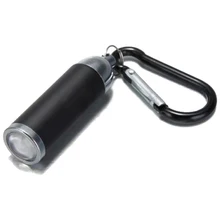 Ультра яркий светодиодный светильник для кемпинга, мини фонарь, светильник, брелок для ключей, черный