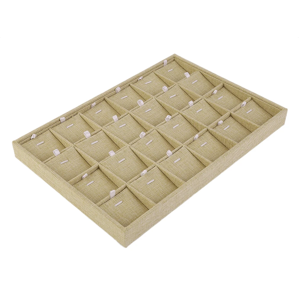 

24/18 Slots Perfect Earring Necklace Pendant Bracelet Jewelry Display Tray Box Container Boxes Makeup Case Organizer Gift 2018