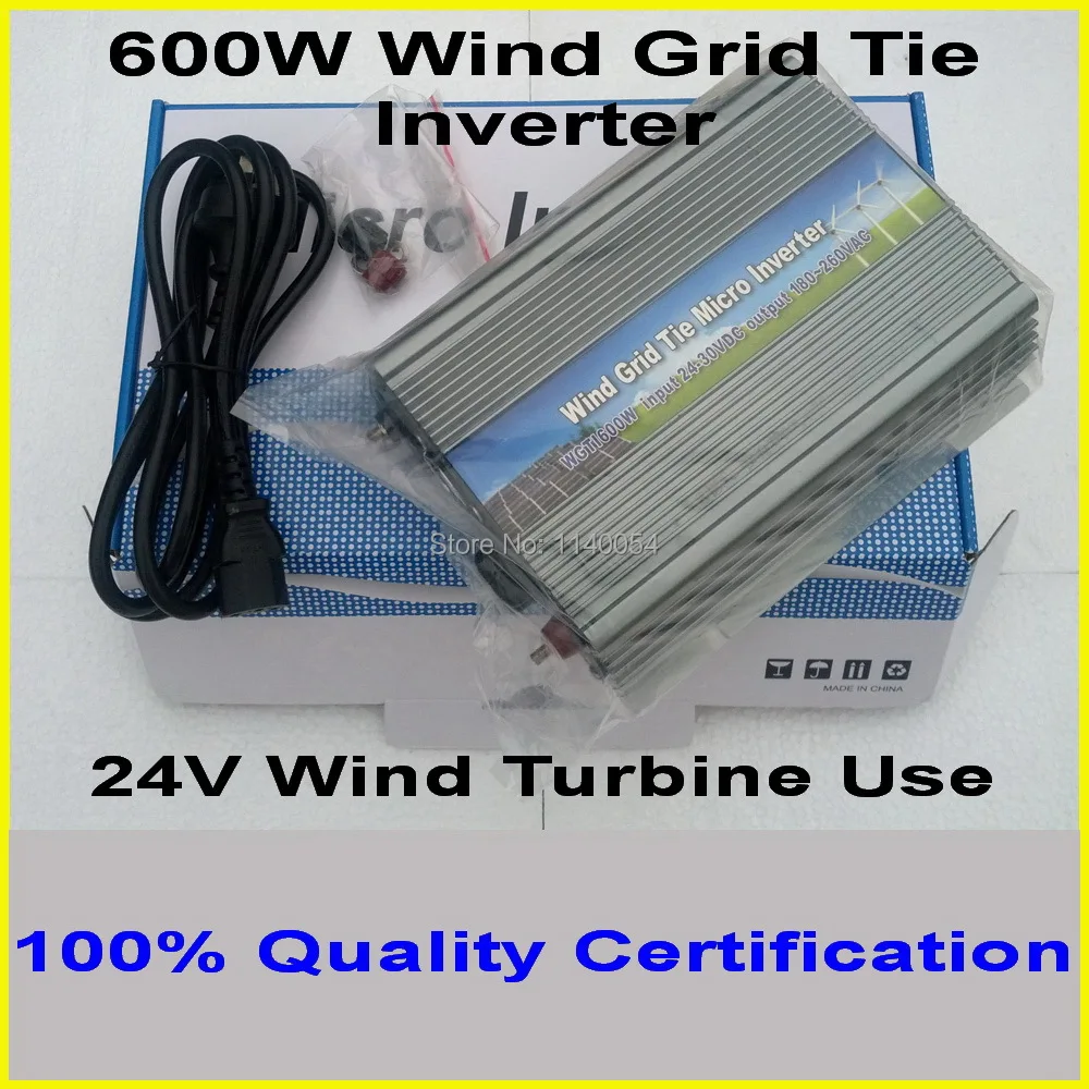 600W Wind Grid Tie Inverter, 15 30VDC to 90 140VAC or 180 260VAC with