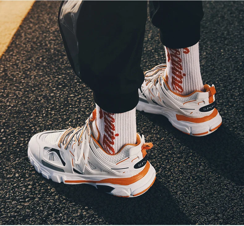 Mens Casual Shoes Chunky Sneaker Platform Trainers Sneakers Men Casual Shoes Mens High Shoes Men Sneakers Mesh Footwear 2019 New (8)