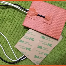 100 мм X 100 мм, 100 Вт 24 В, Вт/3 м PSA& NTC 100 к термистор, силиконовый нагреватель, 3d принтер нагреватель, тепловая кровать, промышленный нагреватель гибкий