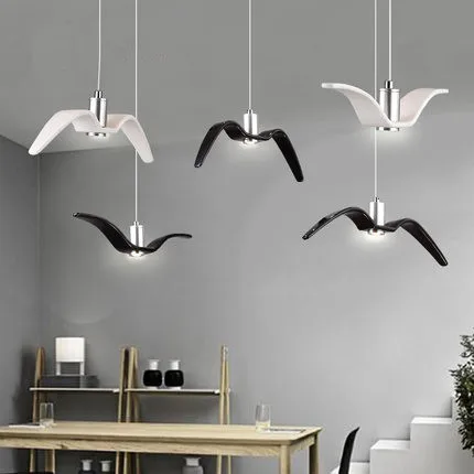 Creative Resin Seagull Led Pendant Lights Modern Droplight Hot Creative Resin Seagull Led Pendant Lights Modern Droplight Hot Hanglamp Fixtures For Home Lightings Cafe Bar Lamparas Colgantes In From