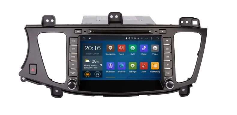 Excellent Sumdymax 8inch 4GB RAM Octa Core Android 9.0 Car DVD Player For KIA K7/Cadenza 2009 2010 2011 2012 with Radio Audio/GPS/WIFI 4