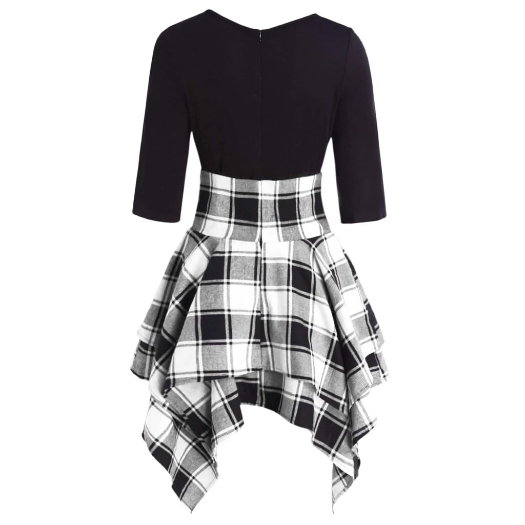 ladies tartan pinafore dress