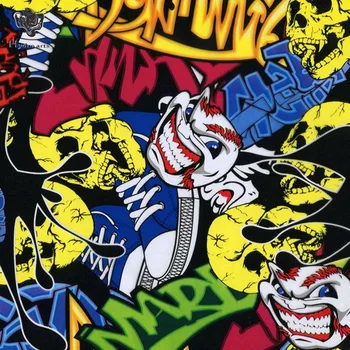 

Free Shipping Black Red Colorful SKULL Hydrogarphic Film transfer hydro water transfer printin Aqua print film. 50cm HFD083