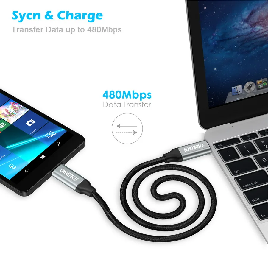 CHOETECH кабель usb type-C для быстрой зарядки и передачи данных кабель USB C-type C 3,3 фута/1 м для samsung S10 S8 телефонный кабель для Xiaomi huawei