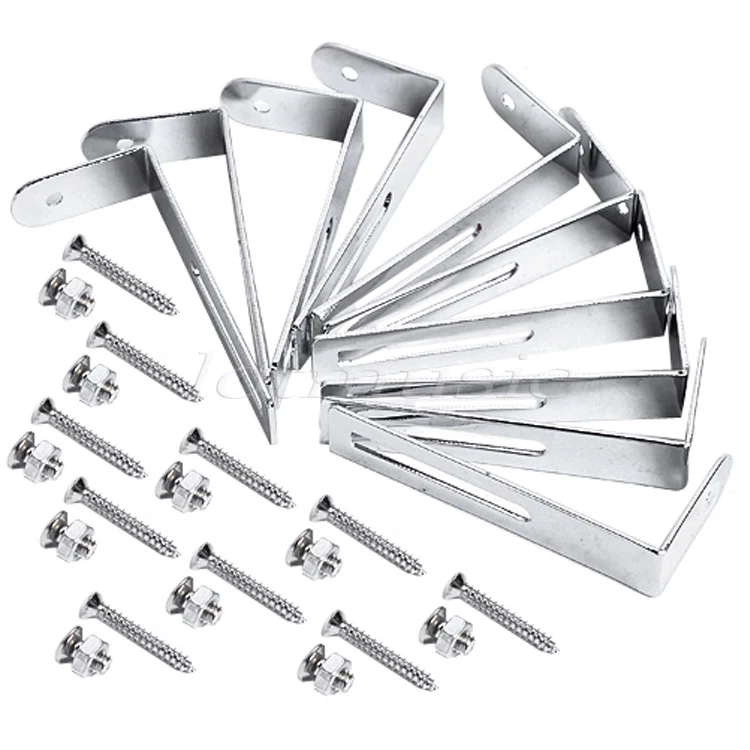 

10xChrome Pickguard Bracket For Gibson/Epiphone Guitar replacement high quality