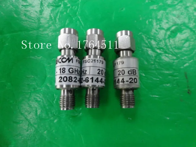 

[BELLA] M/A-COM 2082-6144-20 DC-18GHZ 20dB 2W SMA RF coaxial fixed attenuator --2PCS/LOT