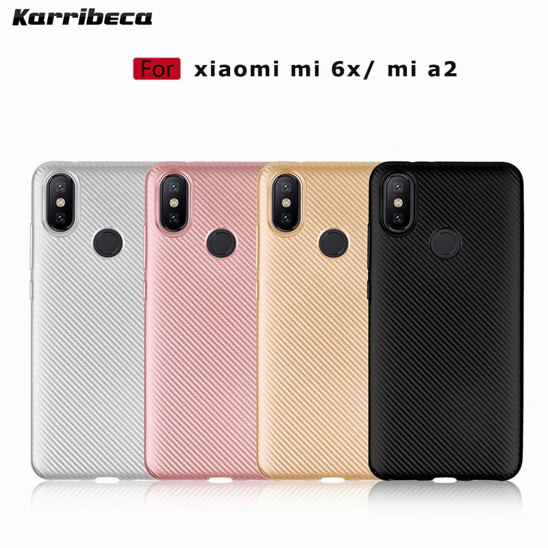 углеродные волокна узор силиконовый чехол на xiomi xiaomi mi 6x mi6x ехлы мягкий