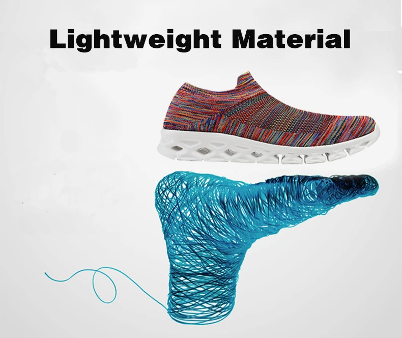 New Light Sneakers Breathable Mesh Socks Shoes Sports Men Women Couples Soft Stretch Non-slip Sneakers MD Flat Running Shoes (6)