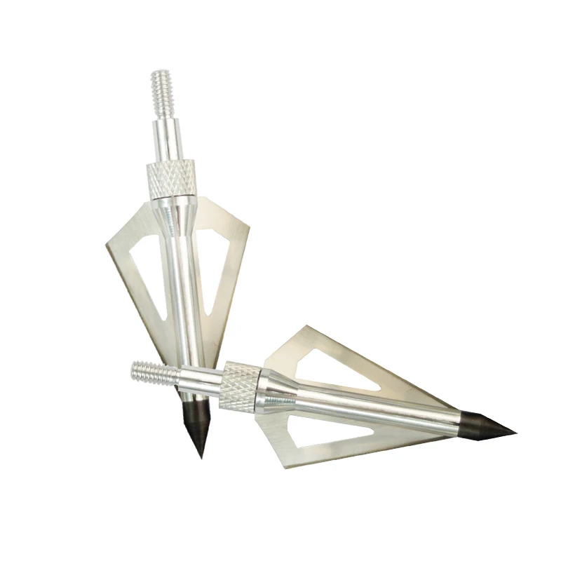 

12 pcs/lot Archery Broadhead Arrow Head Silver Color for Archery Hunting Beast Archery Bow