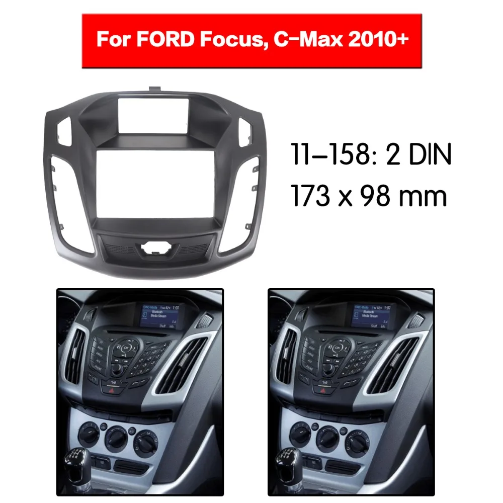 2 din два din радио фасции Для FORD Focus C-Max Двухканальное Радио DVD стерео CD панель тире Крепление 11-158