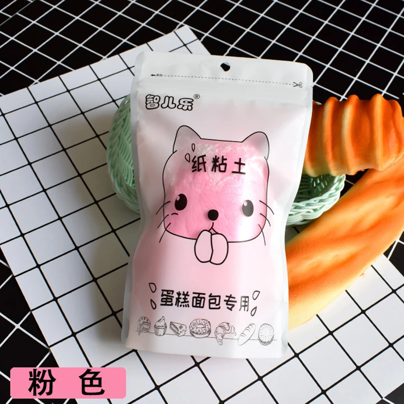 100g с мультяшным котом бумага Пластилин Slime полимер искусство модель светильник