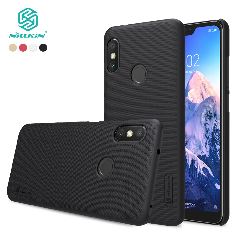 

Redmi 6 pro case Nillkin 5.84'' Frosted PC hard back cover With Gift Phone Holder for xiaomi redmi 6 pro case for mi a2 lite