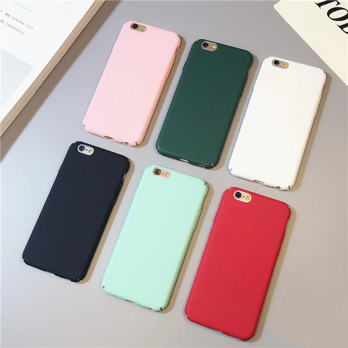 

2016 Newest Silid Color Funda Letter Case Matte Hard Cover Capa Cuqe Fundas for iphone 7 6s 6 Plus 5 5s Plastic Phone Case