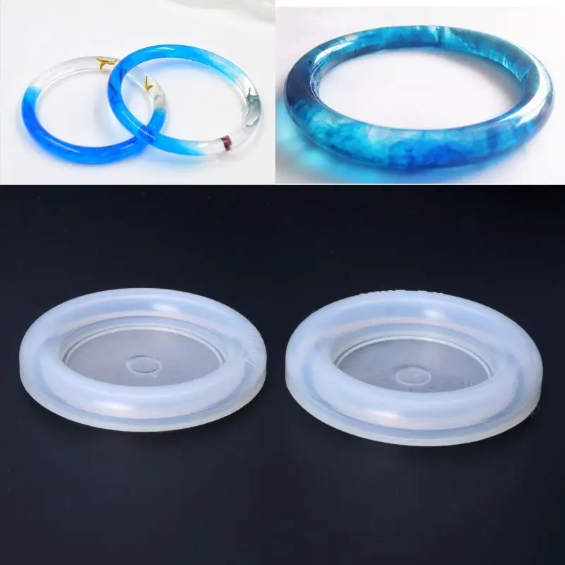 

Silicone Jewelry Mold Epoxy Resin Mold DIY Resin Craft Jewelry Making For Bracelet Bangle Mold resin mold